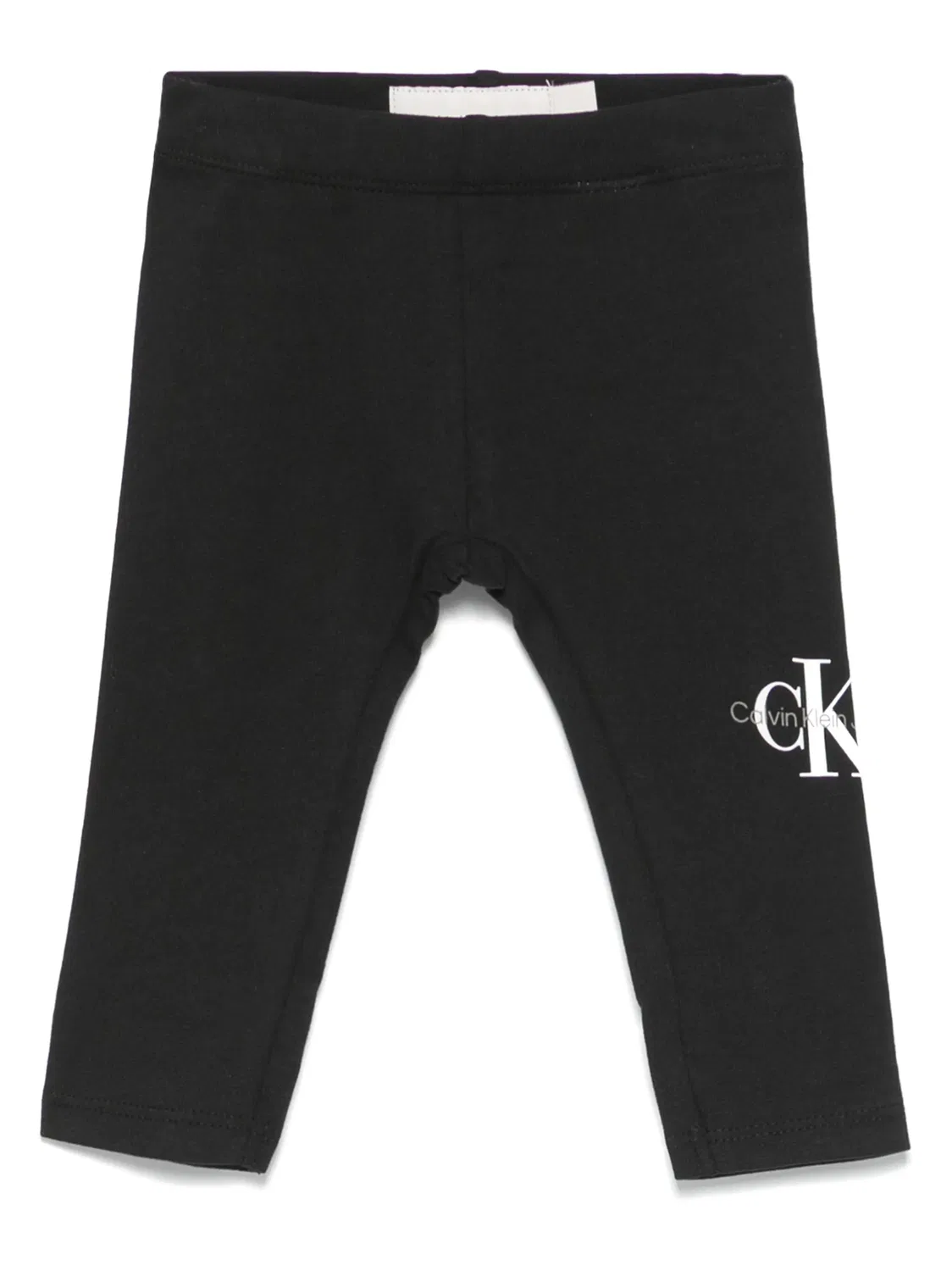 Леггинсы с монограммой Calvin Klein, черный