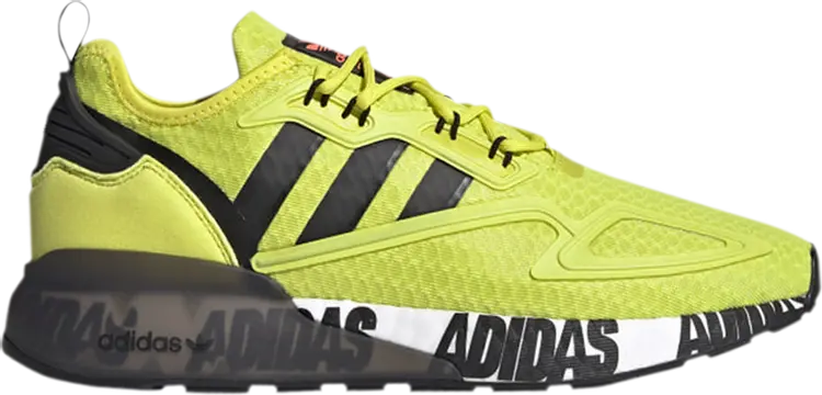 

Кроссовки Adidas ZX 2K Boost 'Bold Logo Graphic - Acid Yellow', желтый