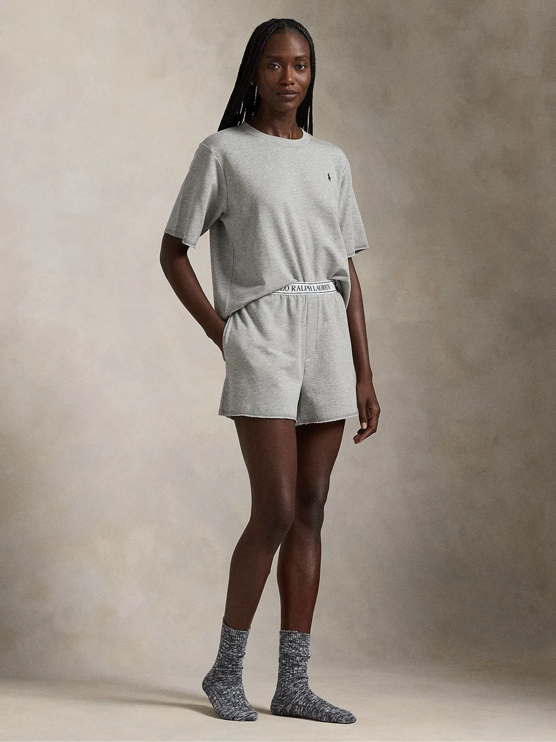Пижама терри Polo Ralph Lauren, Серый — фото 3