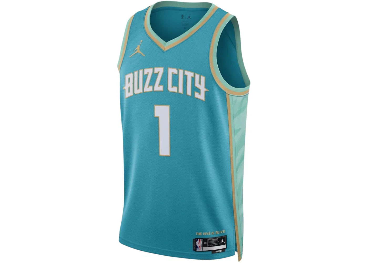 Мужская джерси Jordan Lamelo Ball Hornets Buzz 2023, Blue