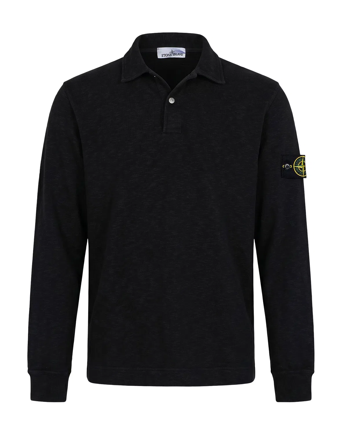 Мужская флисовая кофта с воротником-стойкой Stone Island, черный