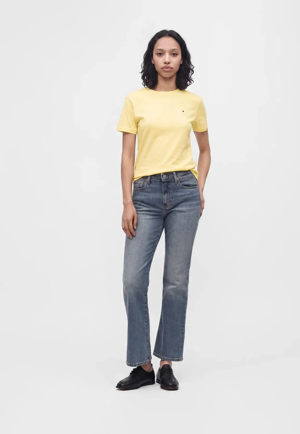 Облегающая футболка Cody - базовая футболка Tommy Hilfiger, Light Yellow — фото 2