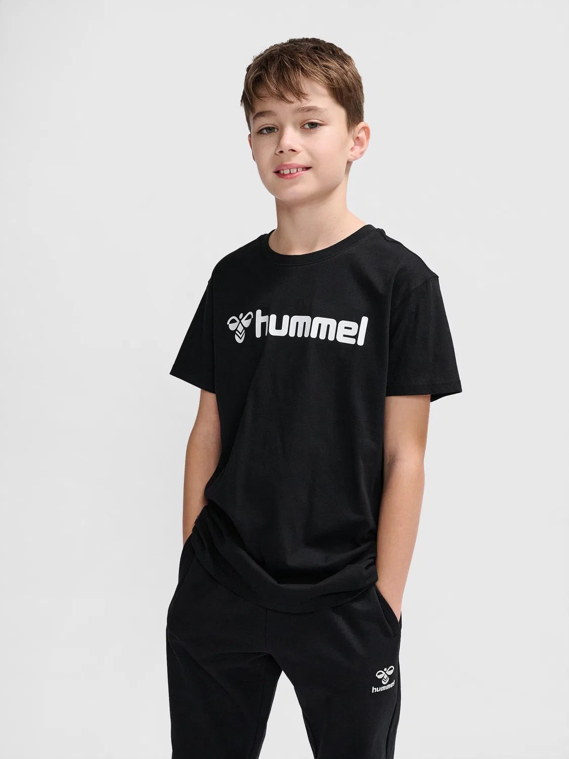 Детская футболка с принтом Hmlgo 2.0 Logo Hummel, Schwarz — фото 4