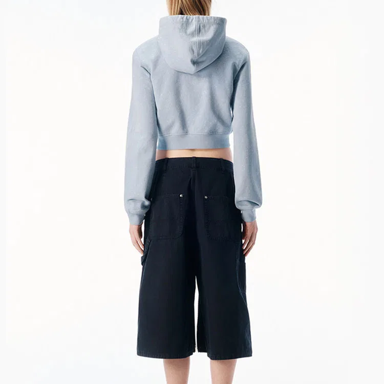 Женский свитшот с длинным рукавом Alexander Wang, Цвет Washed Sky Blue — фото 4