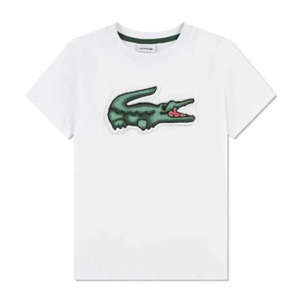 Футболка с коротким рукавом Lacoste Kids, белый