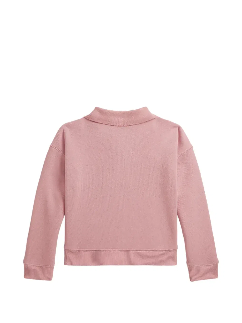 Толстовка с вышитым логотипом и ворником поло Polo Ralph Lauren Kids, розовый — фото 2