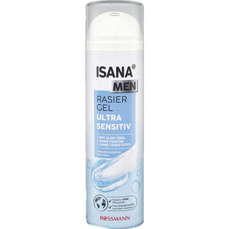 

Ультрачувствительный гель для бритья ISANA, 200 ml