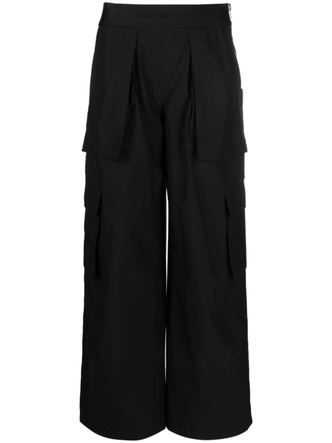 

Alexander Wang брюки с карманами карго и логотипом, черный