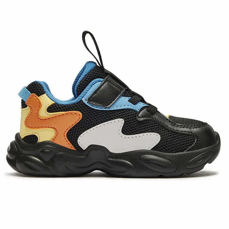 FILA KIDS Дышащие легкие противоскользящие кроссовки с амортизацией для малышей Black/Norway Blue — фото 2