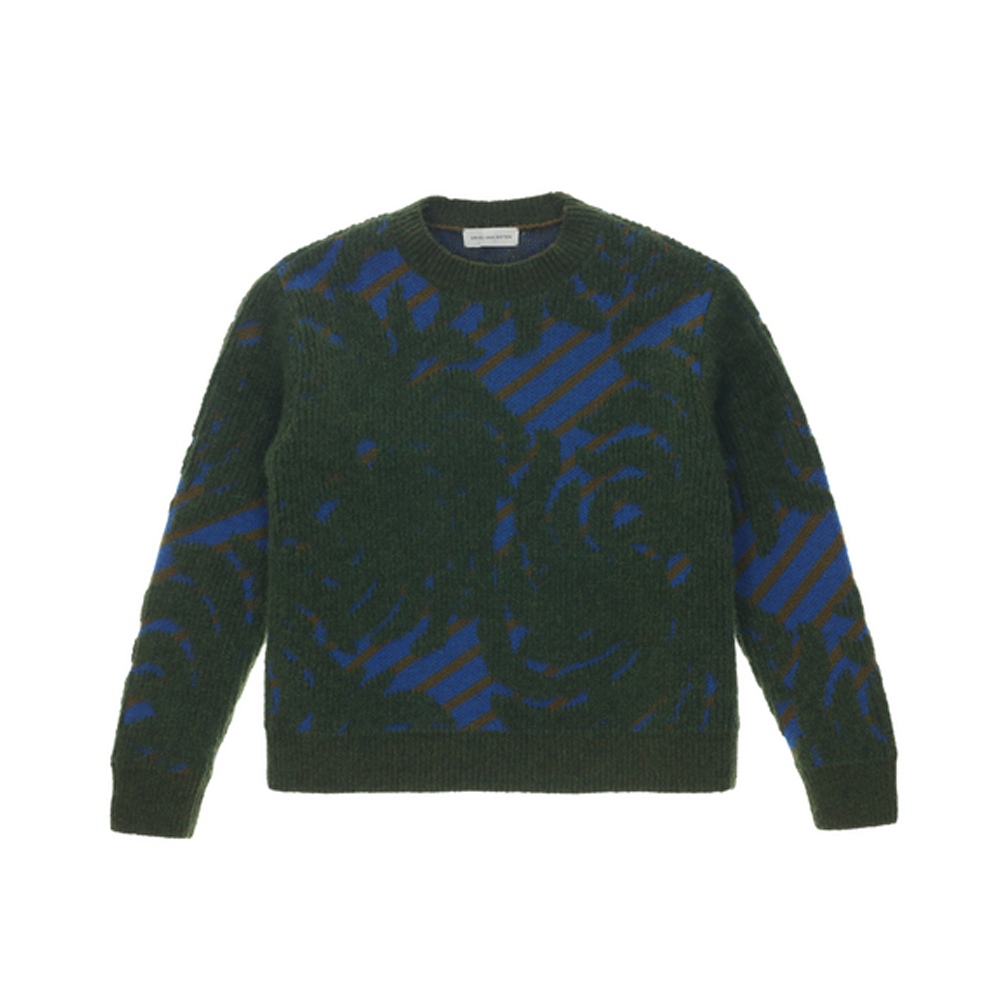 

Свитер FW25 женский DRIES VAN NOTEN, темно-зеленый