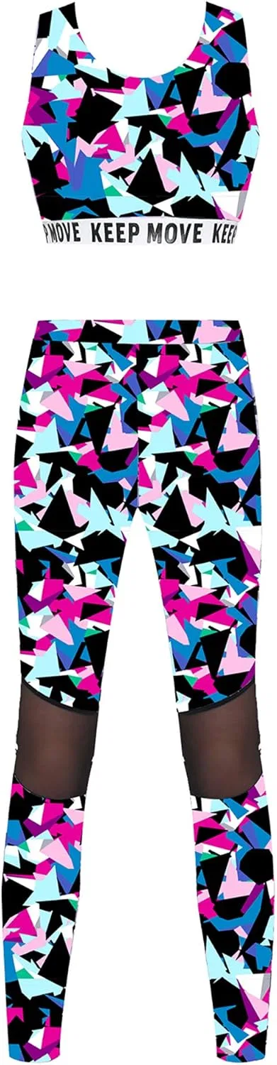 Детский спортивный костюм с камуфляжным принтом Hansber 2 предмета, Colorful Rhombus