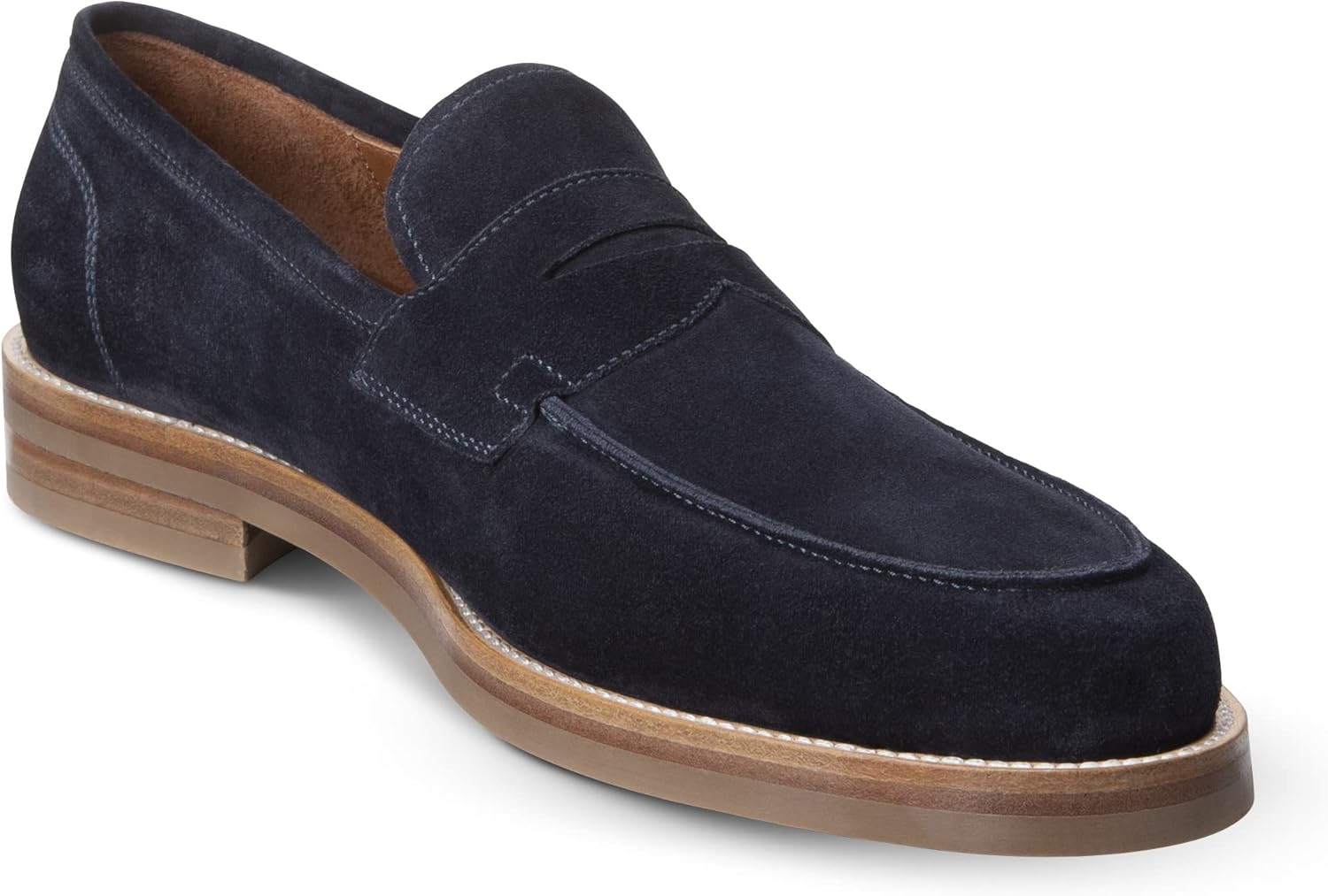 

Мужские лоферы Allen Edmonds Newton из замши с удобной вставкой, темно-синий