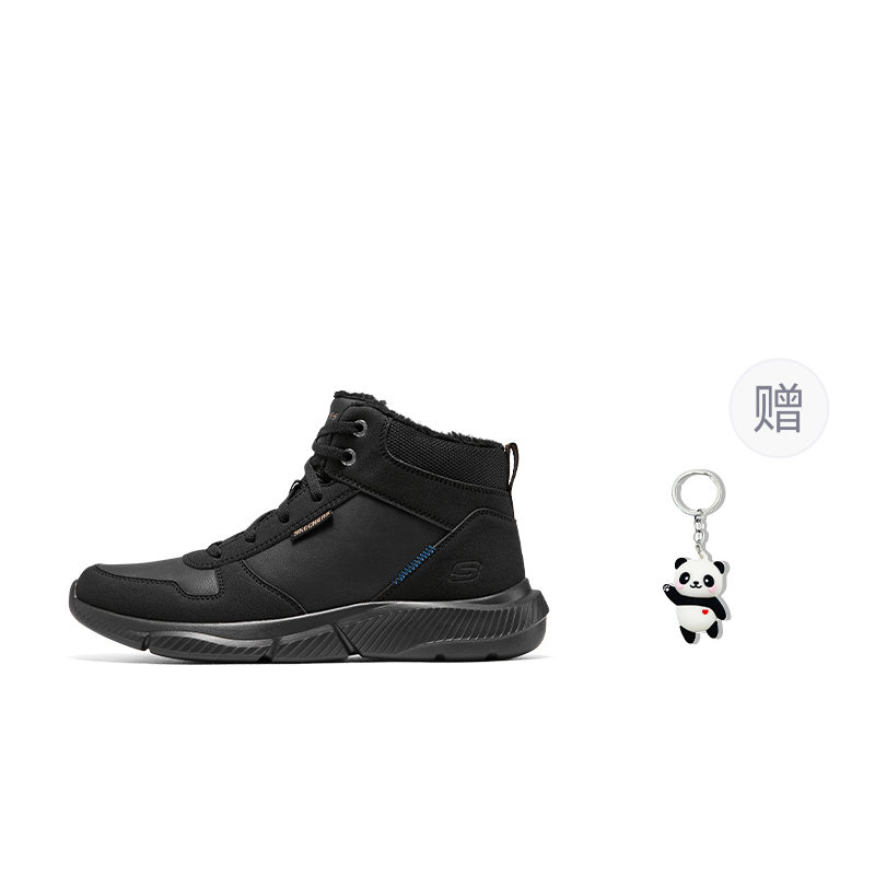 

Ингрэм Хай-топ повседневные туфли мужские черные Skechers, черный+Giveaway (Panda Charm)