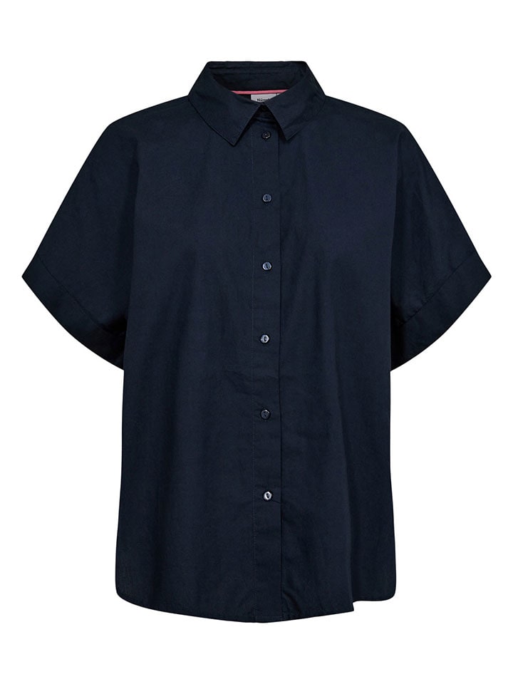 

NÜMPH Блузка "Nuliva" темно-синего цвета