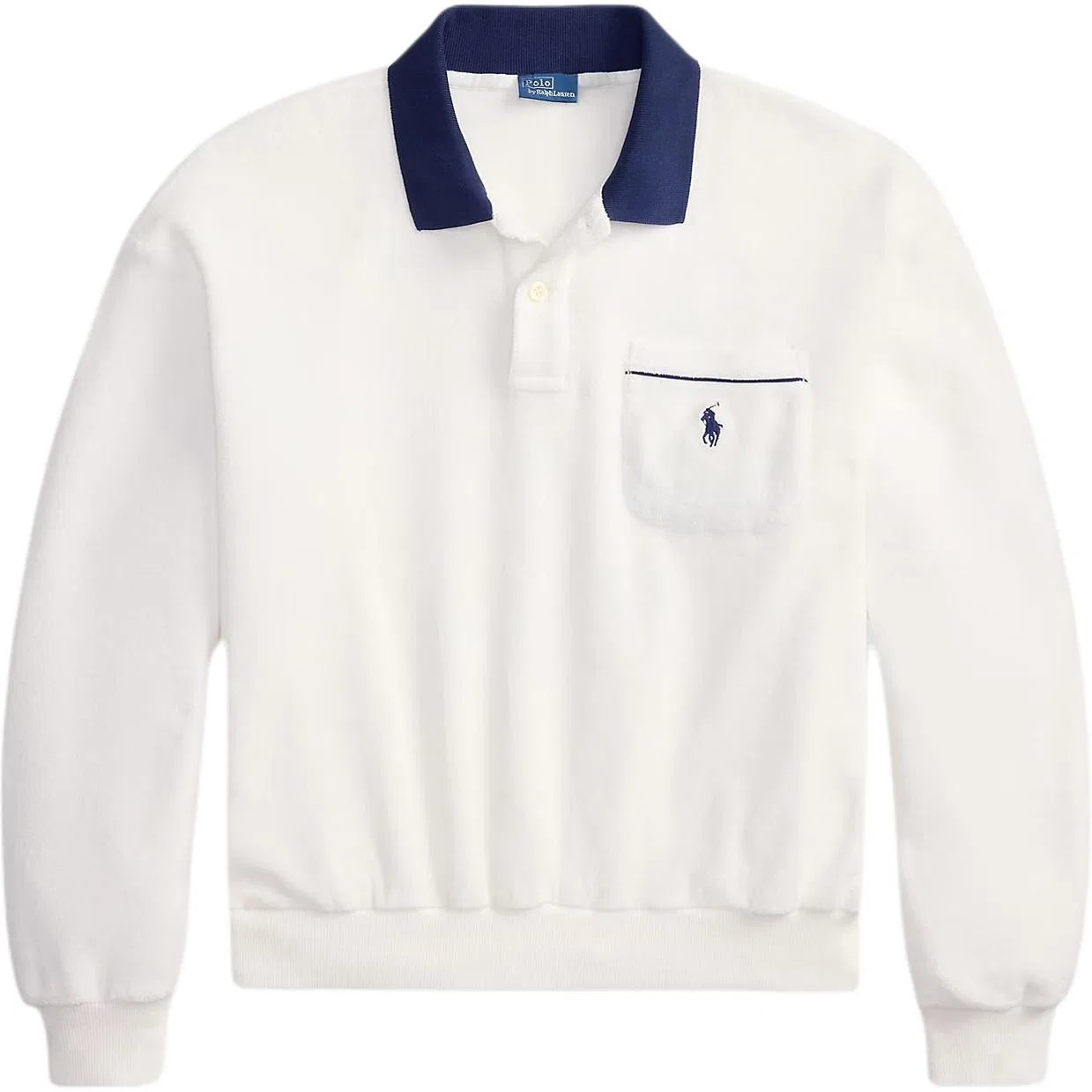 Поло свободного кроя Polo Ralph Lauren белое