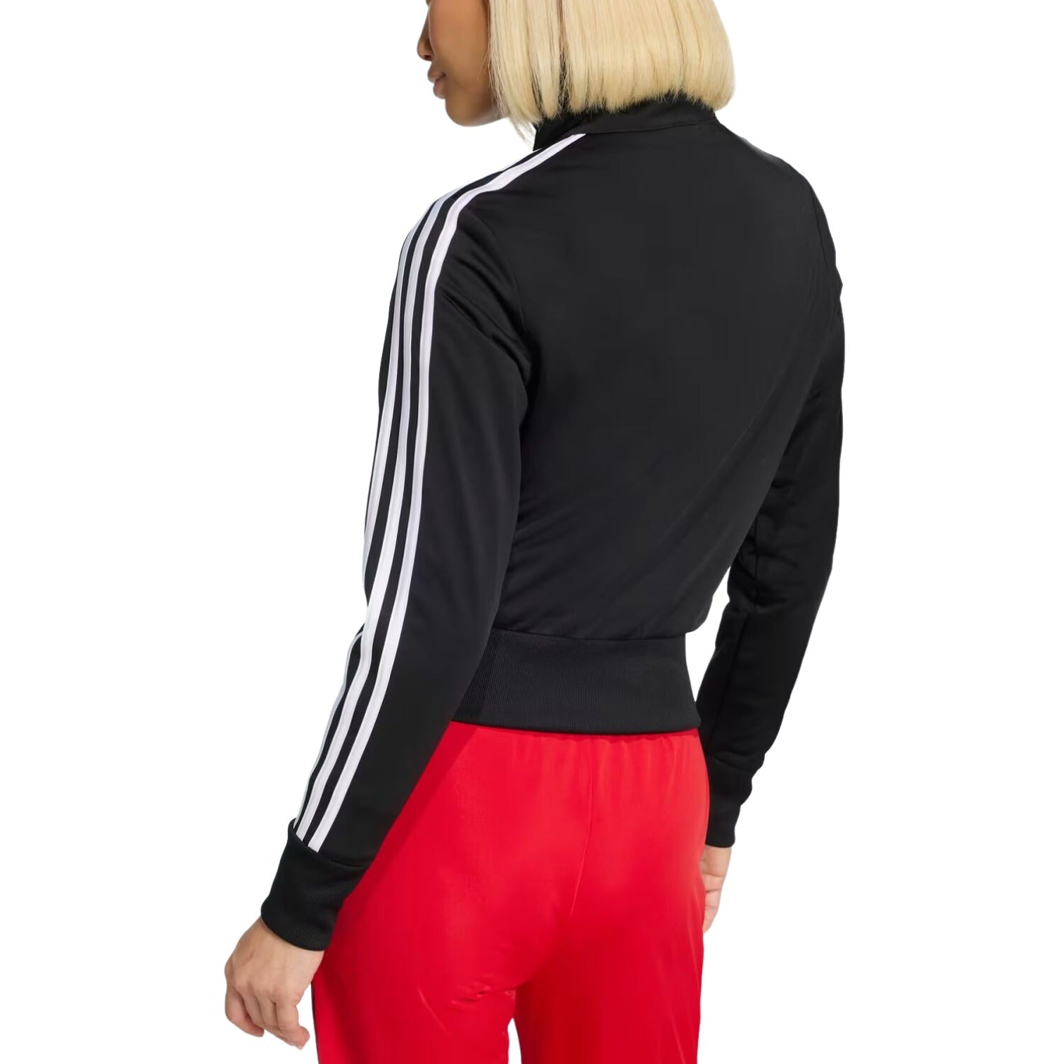 (WMNS) Спортивная футболка Adidas Firebird Classic Track Top 'Black White' — фото 3