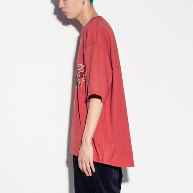 Футболка унисекс красная Uniqlo, красный — фото 4