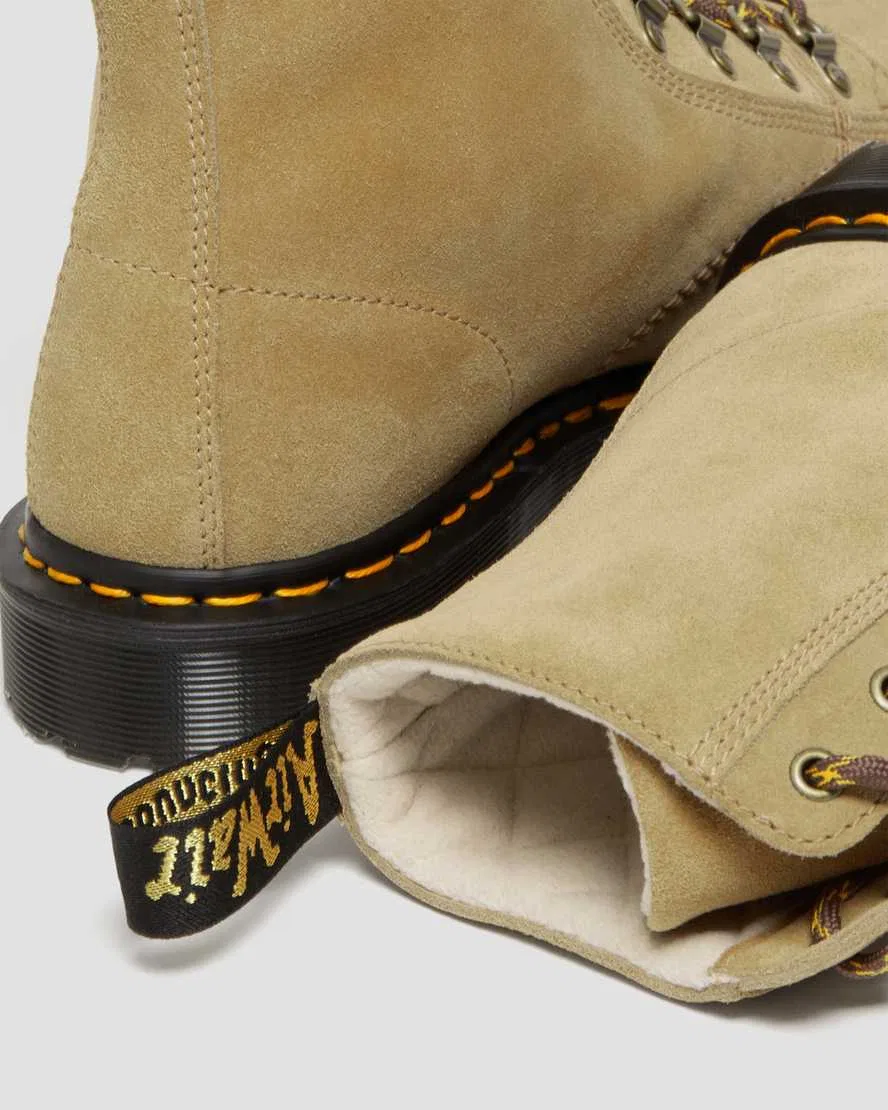 Замшевые сапоги Barton, изготовленные в Англии Dr Martens, Cream,Tan — фото 3