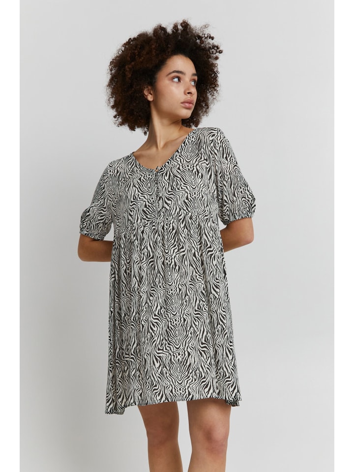 

Короткое платье ICHI Blusenkleid IHMARRAKECH AOP DR9 - 20116166 Blusenkleid mit Knopfleiste, натуральный