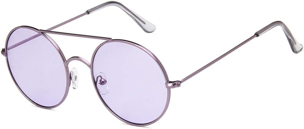 

Солнцезащитные очки Shiratori унисекс в стиле ретро, ​​золотисто-коричневые, для отдыха и развлечений, круглые, неполяризованные, с защитой от УФ-излучения UV400, Purple