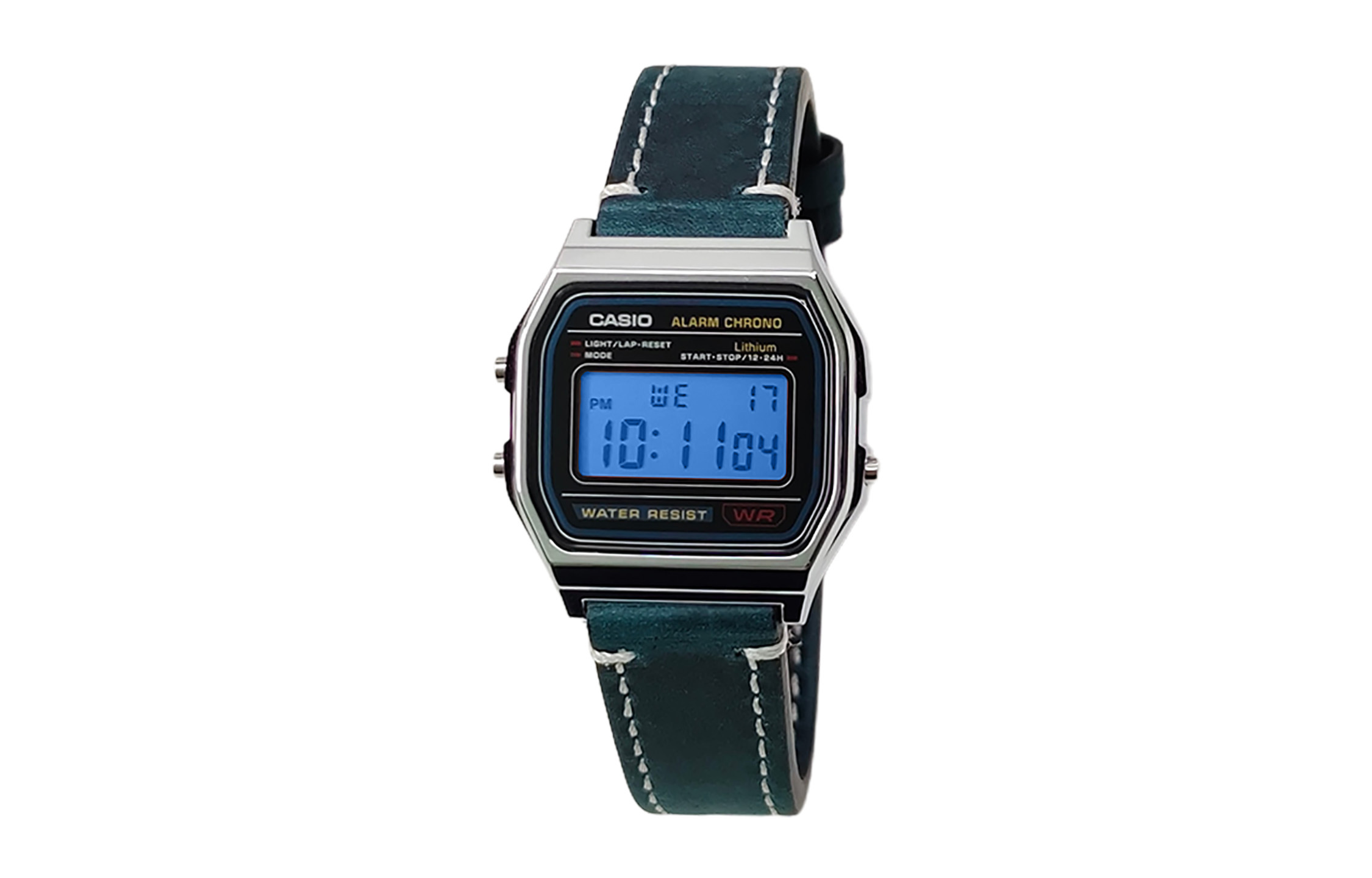 

Casio Мужские часы Retrofit Series с кварцевым механизмом, ремешком из натуральной кожи, черным циферблатом