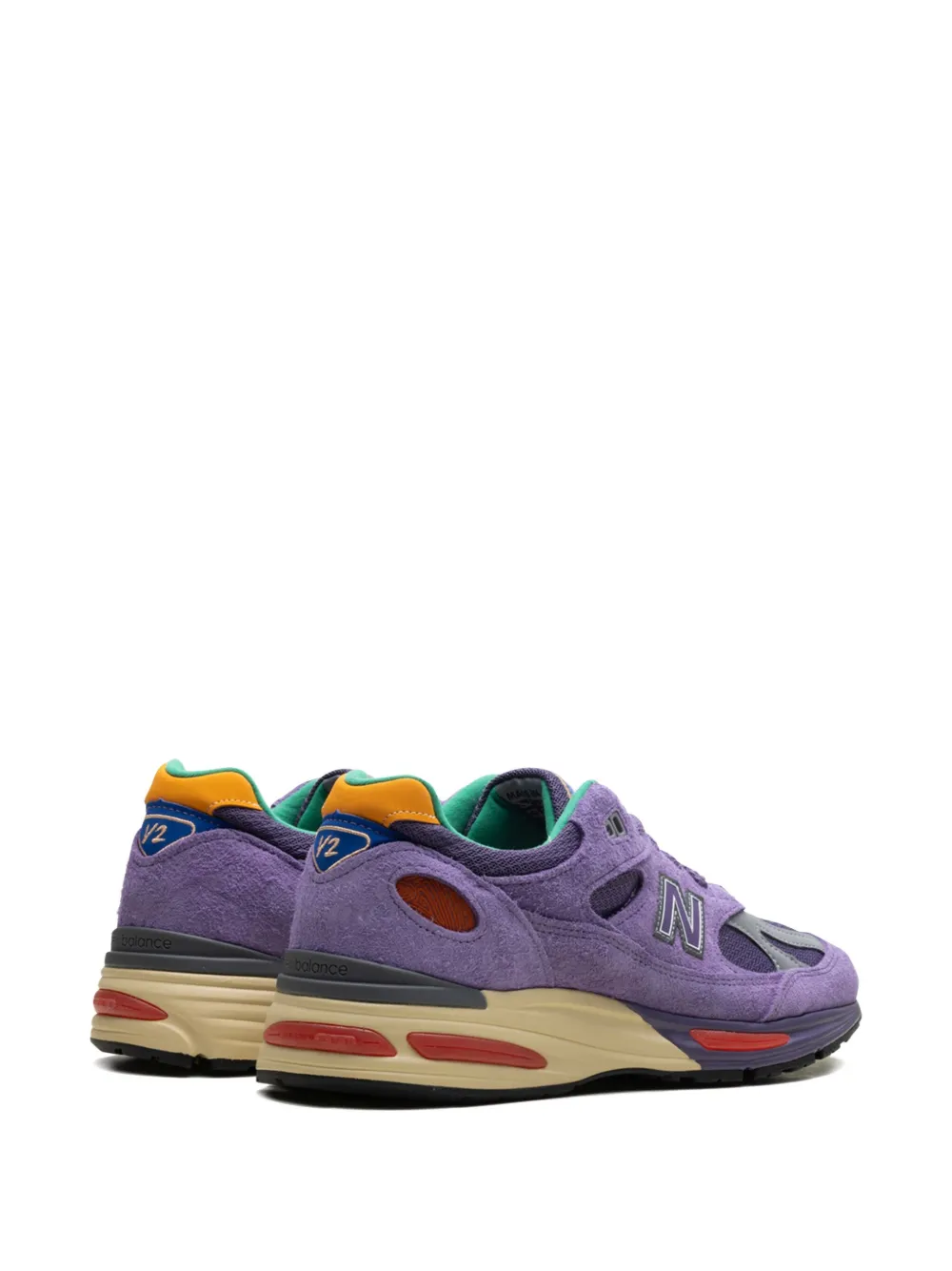Кроссовки 991v2 Color Be The Pallete из коллаборации с Salehe Bembury NEW BALANCE, фиолетовый — фото 3