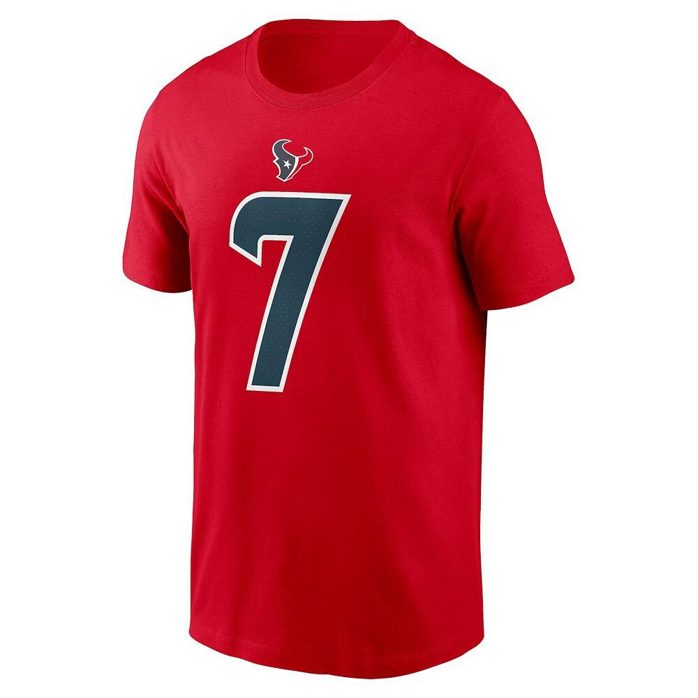 Мужские кроссовки Nike C. Футболка Stroud Red Houston Texans с именем и номером игрока, цвет Txs Red — фото 3