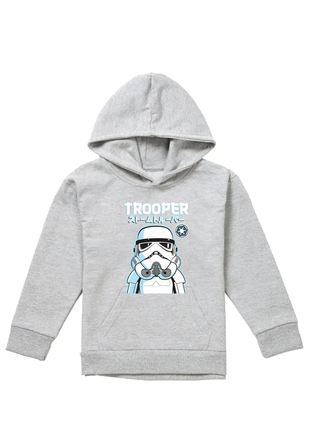 Детский худи Disney Star Wars Stormtrooper, Athletic Heather, серый — фото 4