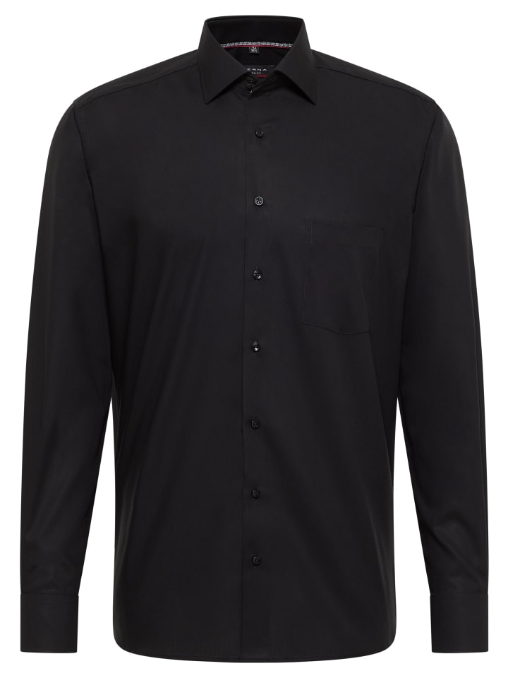 

Рубашка MODERN FIT черного цвета Eterna