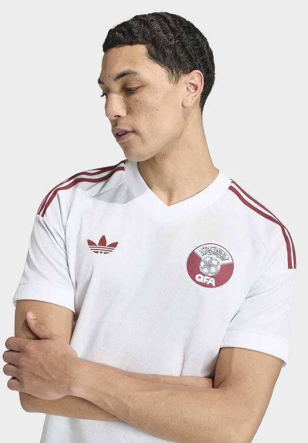 Выездная спортивная футболка сборной катара 26 Adidas Performance, White — фото 4