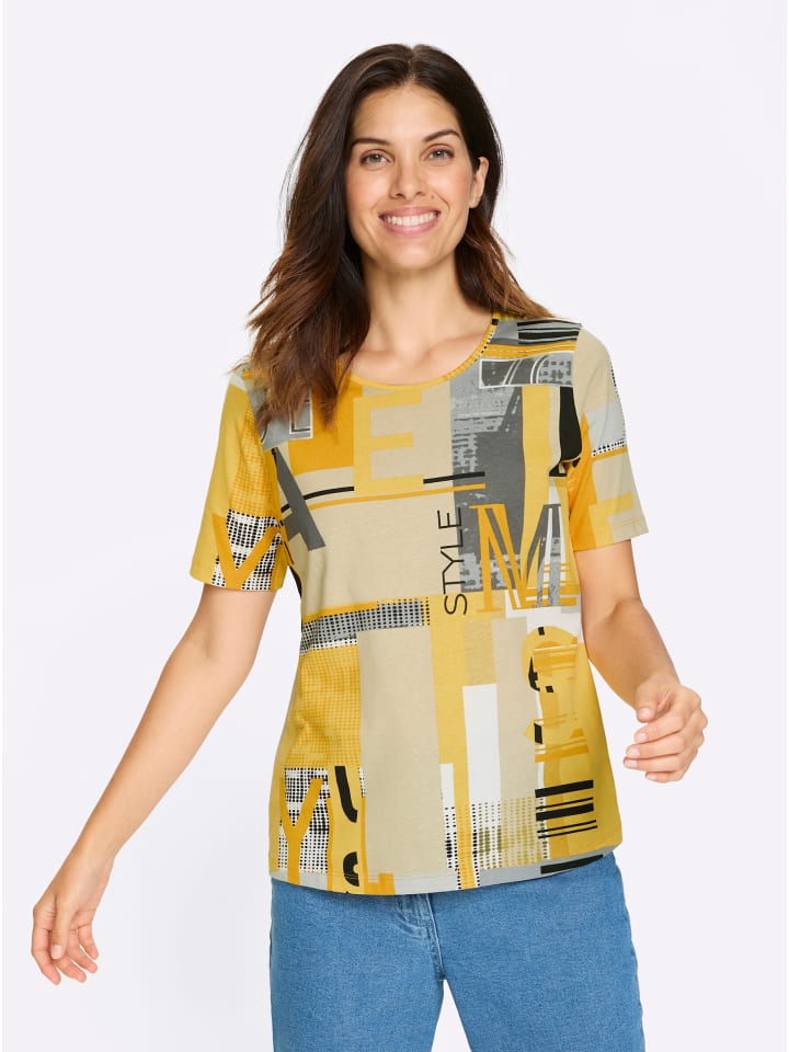 

Рубашка с короткими рукавами с принтом охры и песка Sieh an!