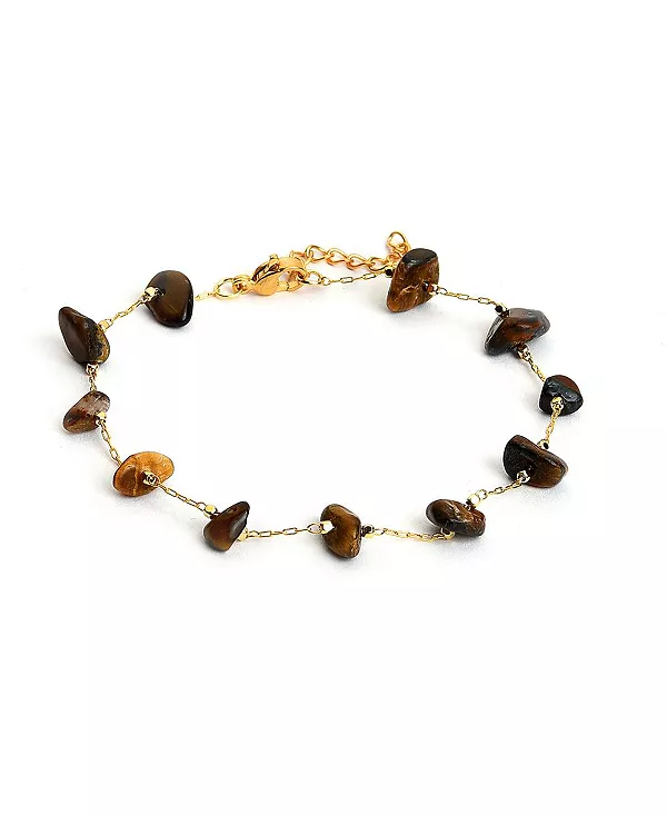 

Женский браслет на лодыжку с цепочкой из камней Sohi, brown