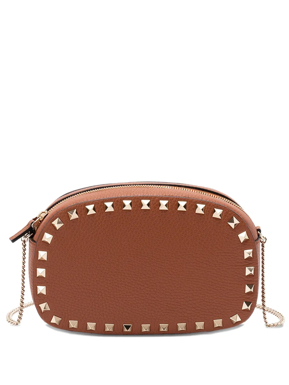 

Мини-сумка Rockstud с цепочкой через плечо VALENTINO GARAVANI, коричневый
