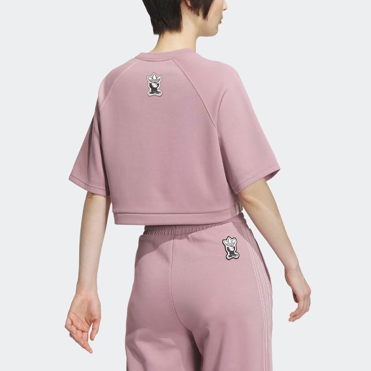 Футболка с рукавом реглан женская Magical Purple Pink Adidas Originals — фото 4