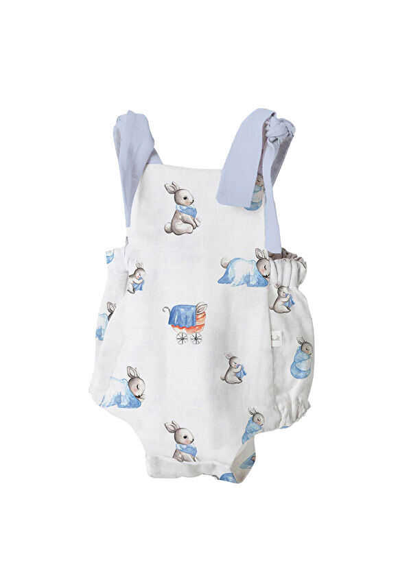 Муслиновый комбинезон для малышей Bebe Lapin Deux Lapins, синий