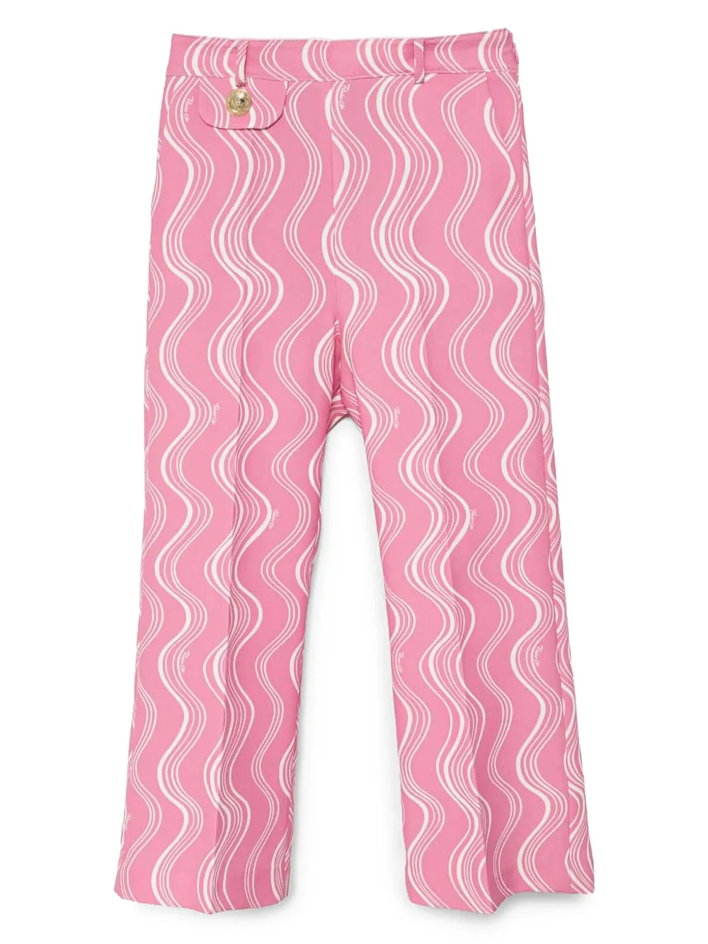 

Брюки с абстрактным принтом Pinko Kids, розовый