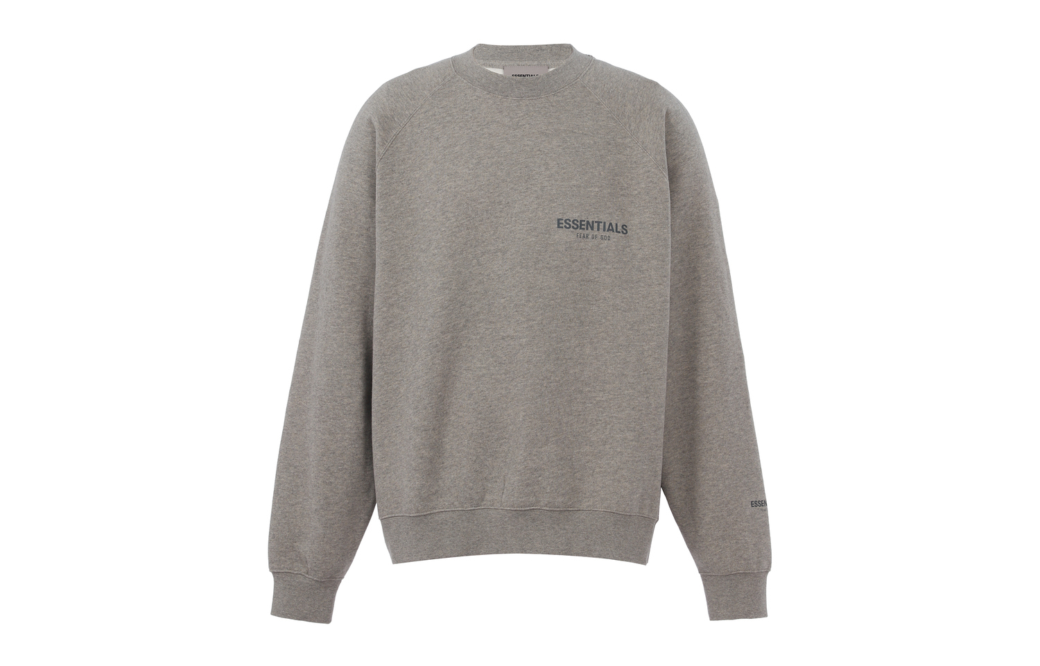 Основной свитшот Core Collection Fear Of God Essentials, серовато-бежевый — фото 3