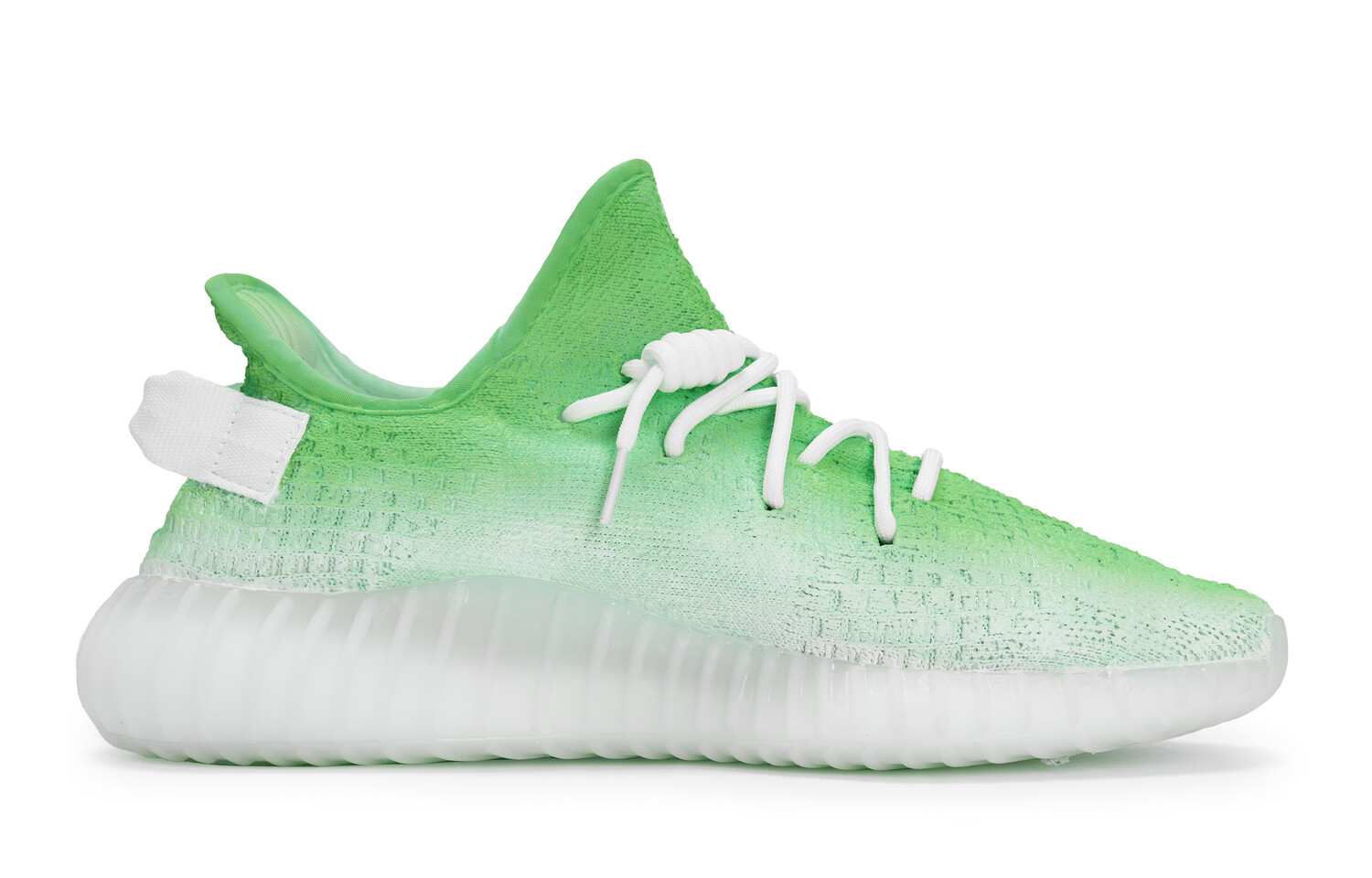 Кроссовки adidas originals Yeezy Boost 350 V2 Lifestyle Shoes Unisex Low-top White, зеленый — фото 2