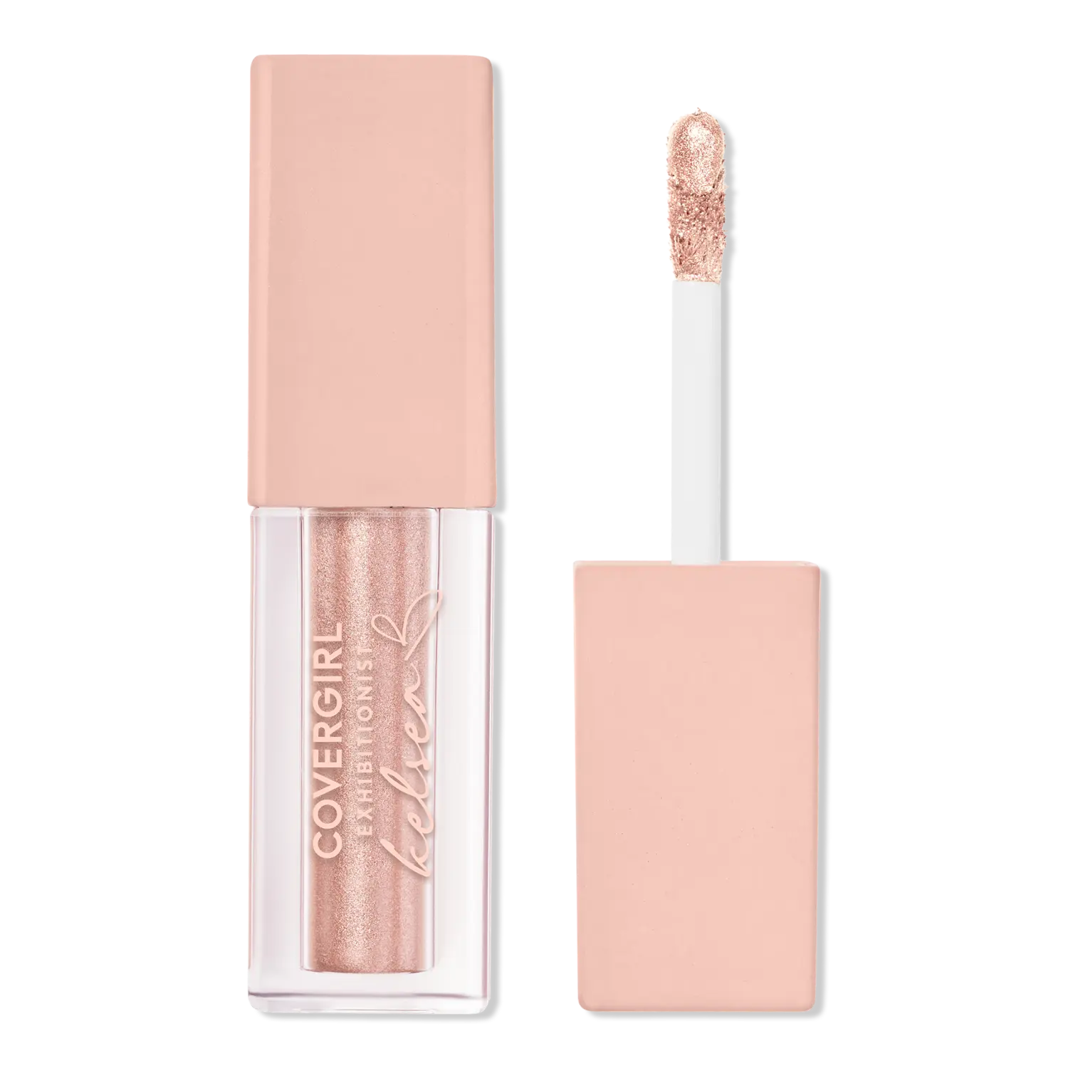 

Жидкие блестящие тени для век Exhibitionist от Келси Баллерини CoverGirl, Glitter Up (light pink rose gold)