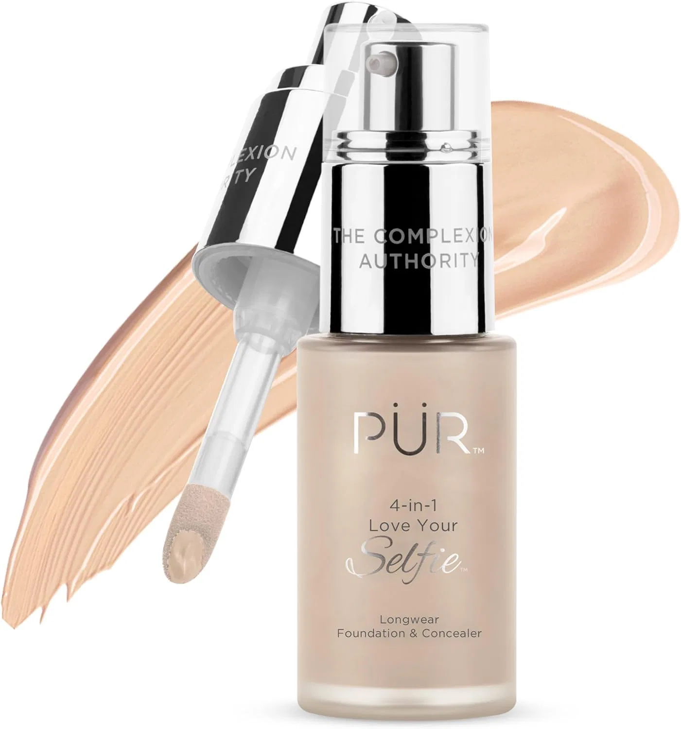 Тональное средство 4-in-1 Love Your Selfie Longwear Foundation & Concealer Pür Minerals, 1.2 Fl Oz