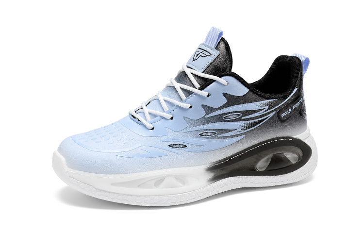 

Скользоустойчивые дышащие мужские низкие кроссовки для бега PAUL FRANK, бело-синие