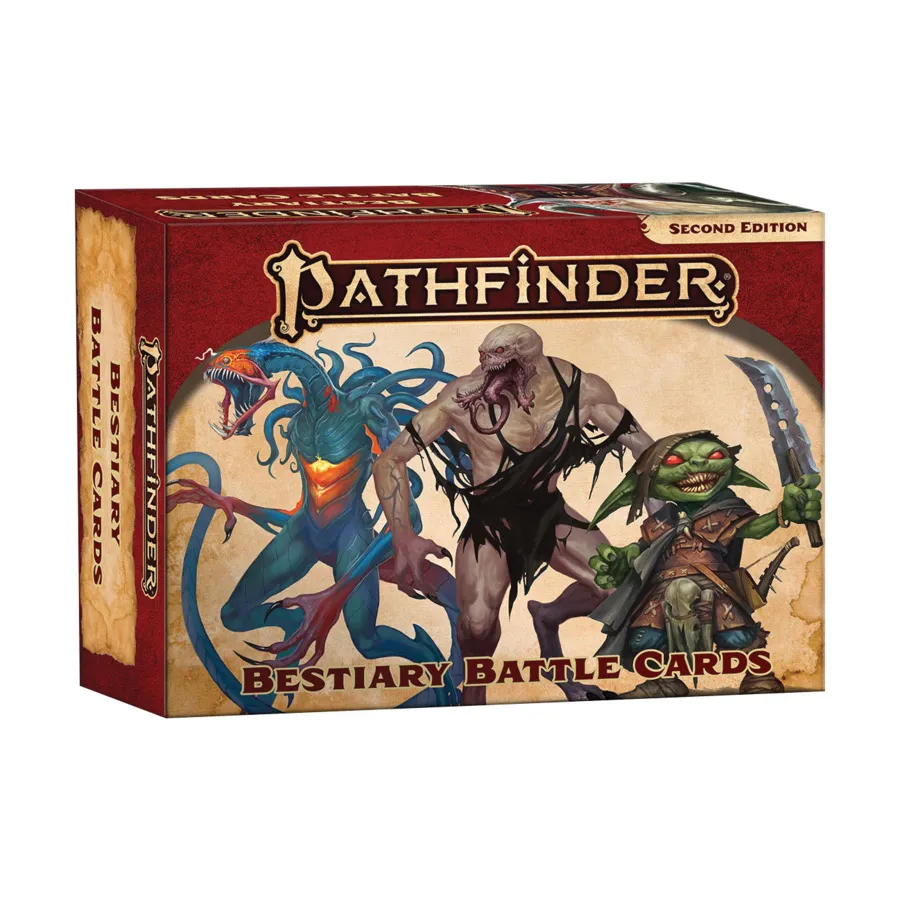 

Бокс-сет Bestiary Battle Cards, Pathfinder Roleplaying Game (2nd Edition) - Core & Assorted