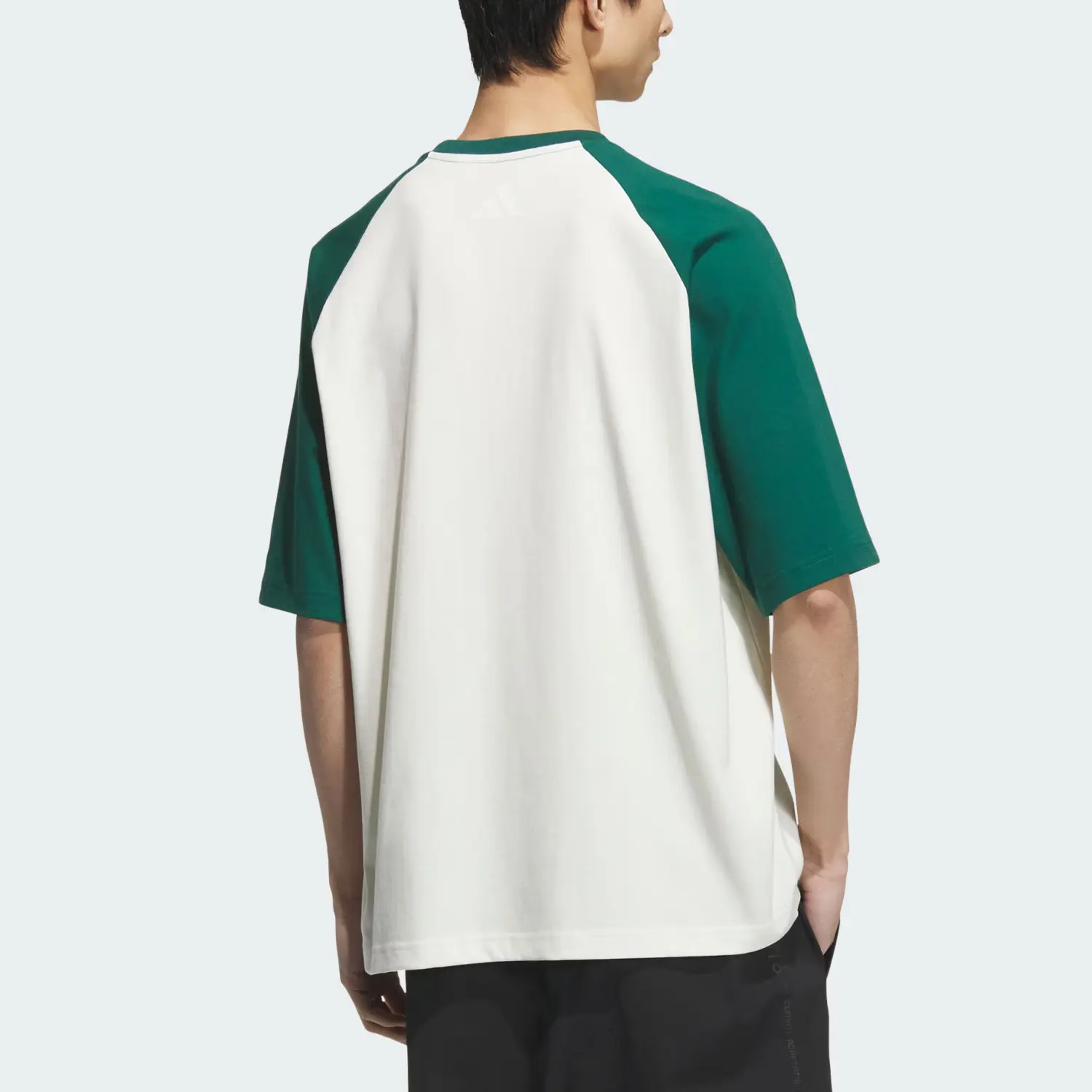 Adidas Футболка мужская Jade White/Forest Green — фото 4