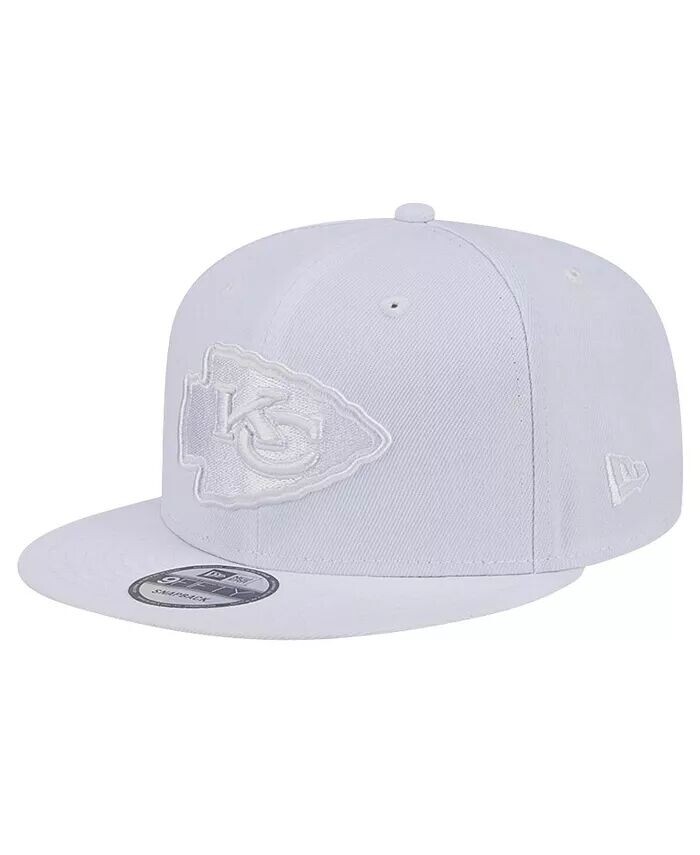 

Мужская кепка Kansas City Chiefs Main White on White 9FIFTY Snapback New Era, белый