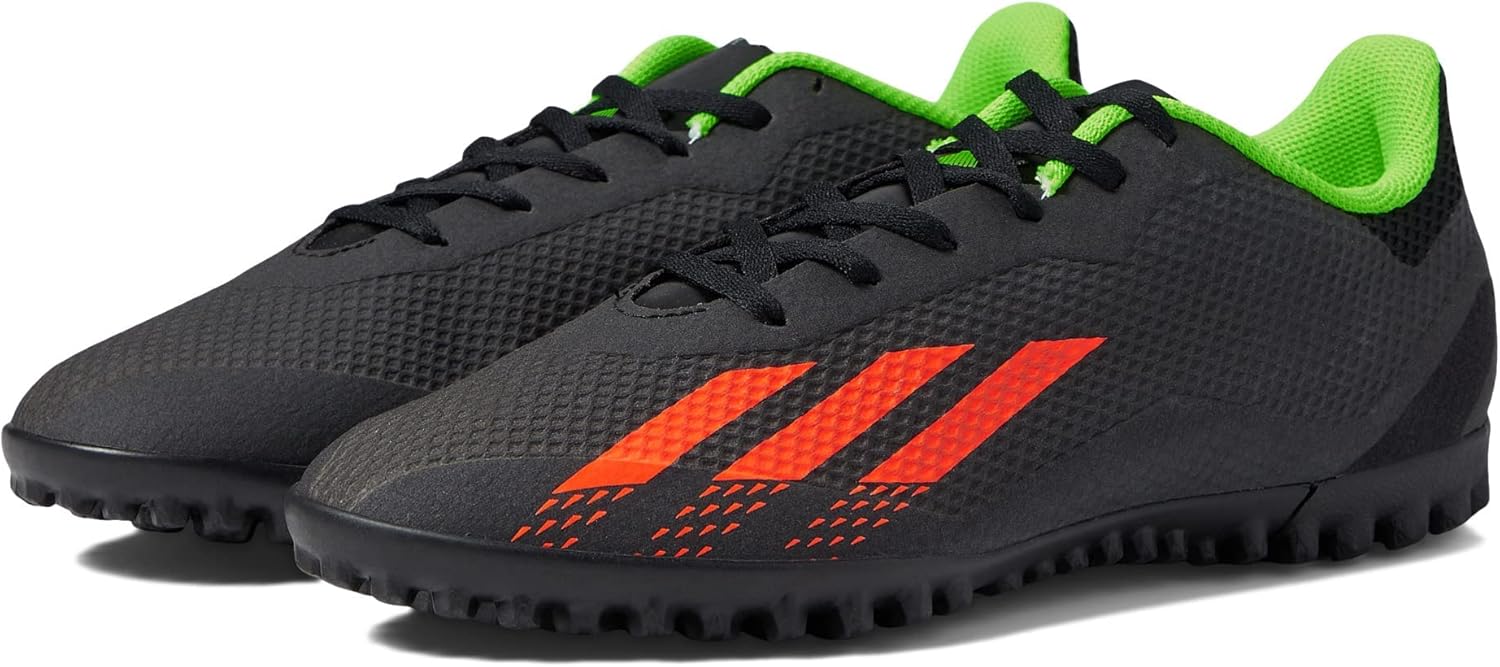 Футбольные бутсы Adidas X Speedportal.4 для взрослых, унисекс, для игры на искусственном газоне, черный/красный/зеленый — фото 2