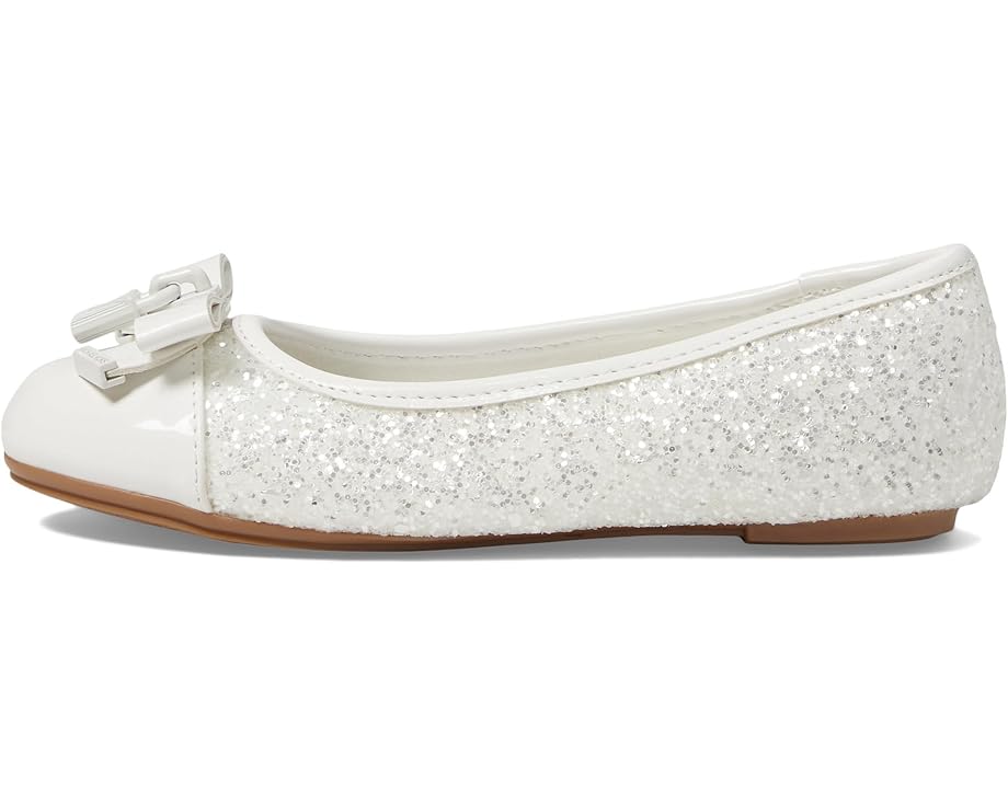 Туфли на плоской подошве MICHAEL Michael Kors Kids Kenya Lock, цвет White/Glitter — фото 4