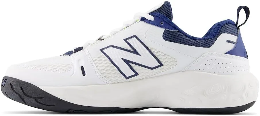 Мужские теннисные кроссовки New Balance Fresh Foam X 1007 V1, белый/темно-синий — фото 2
