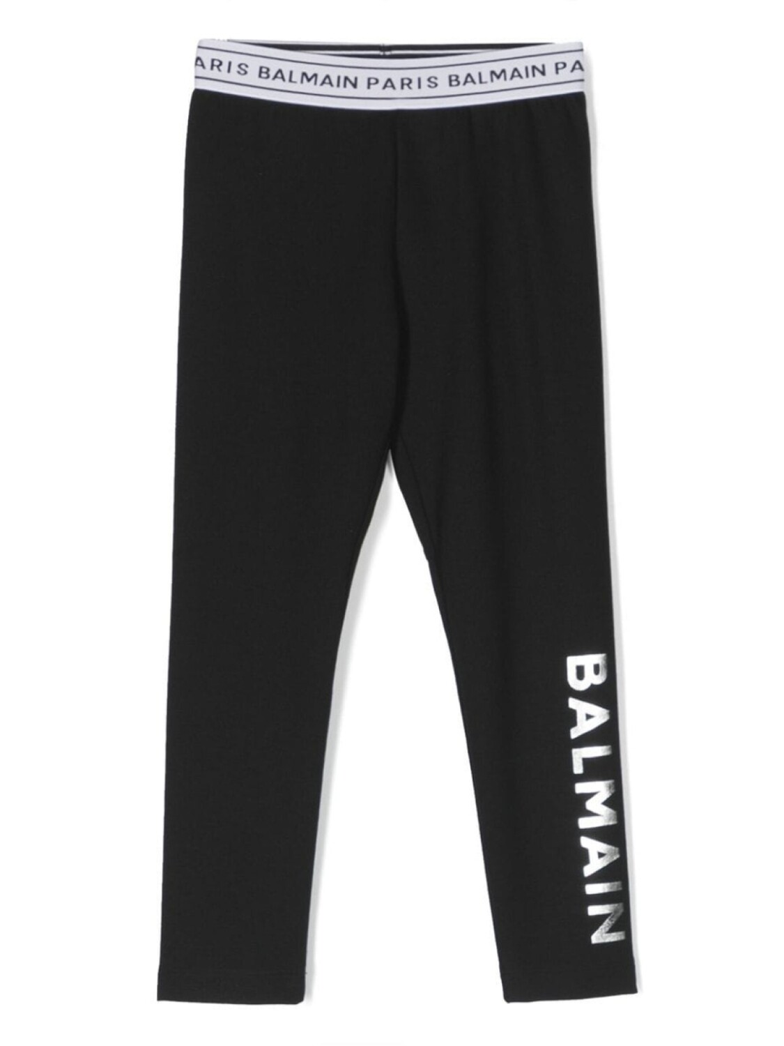 

Balmain Kids легинсы со вставками и логотипом, черный