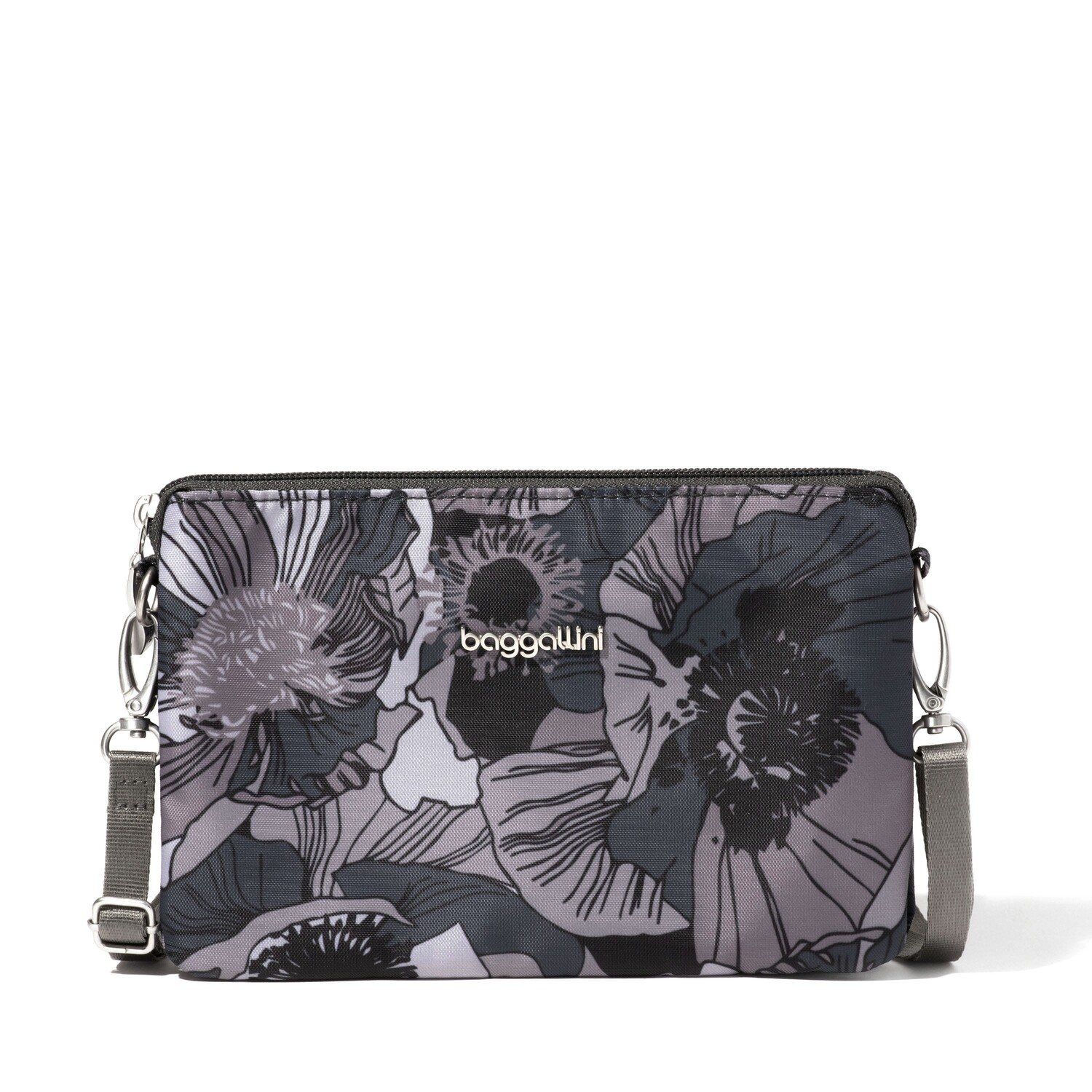 

Baggallini - Женская мини-сумка The Only Mini Bag через плечо, цвет Grey Poppy