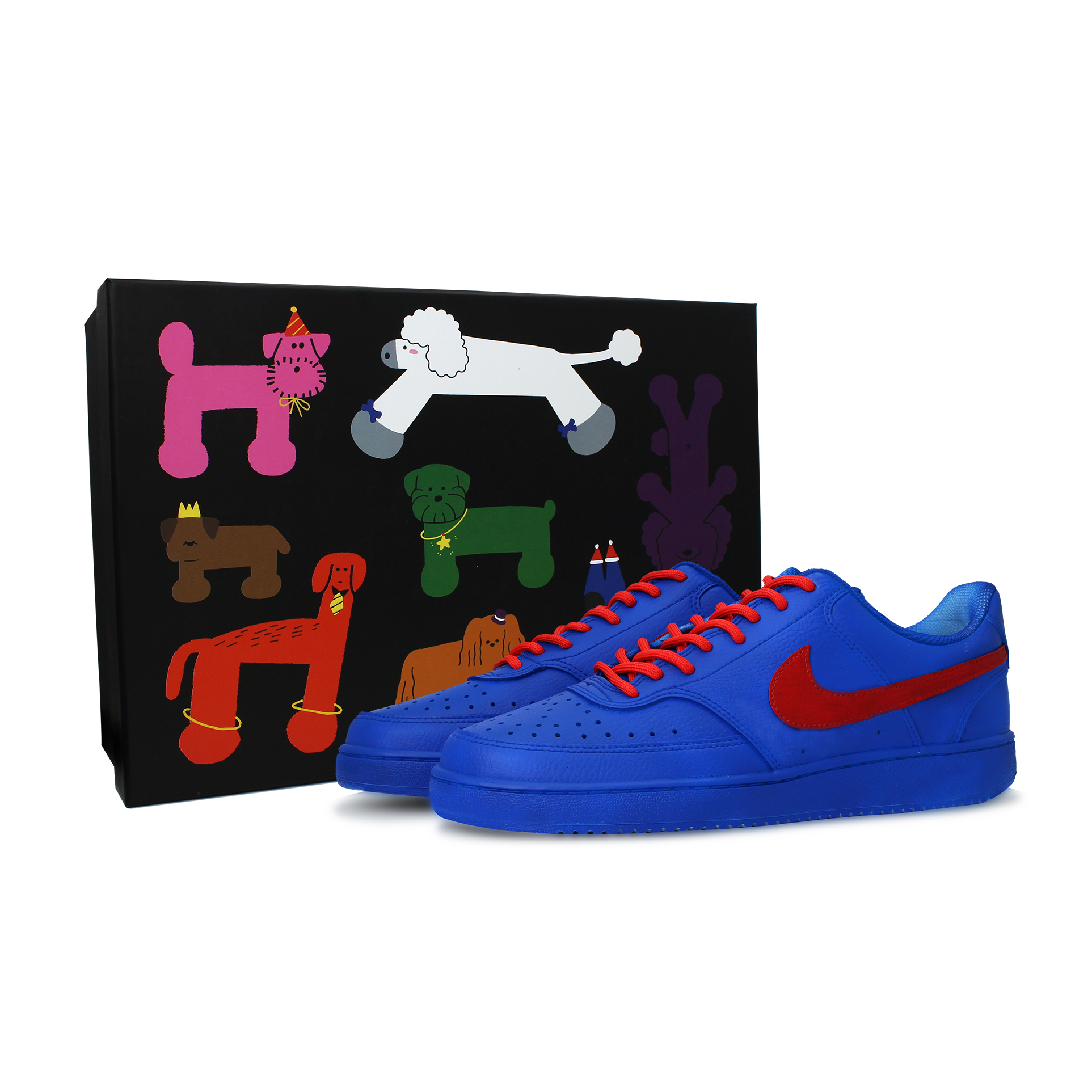 

Nike Кроссовки для скейтбординга Court Vision 1, мужские, низкие, сине-красные